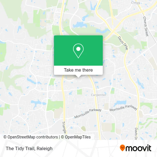 The Tidy Trail map