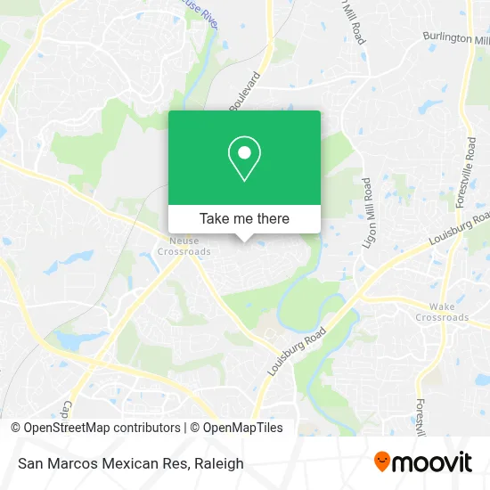 San Marcos Mexican Res map