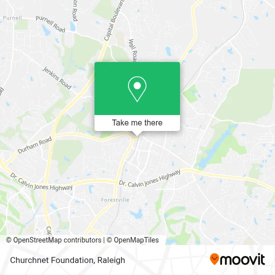 Churchnet Foundation map