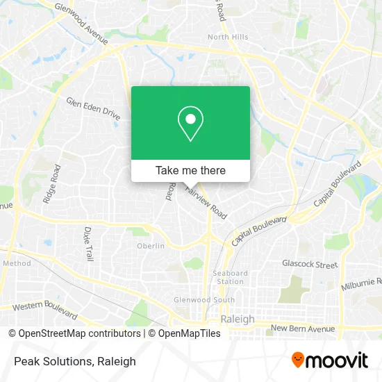 Peak Solutions map