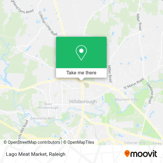 Lago Meat Market map