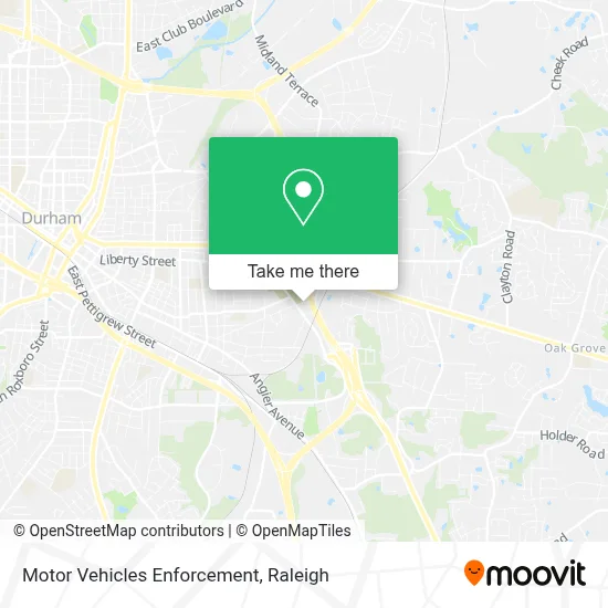 Motor Vehicles Enforcement map