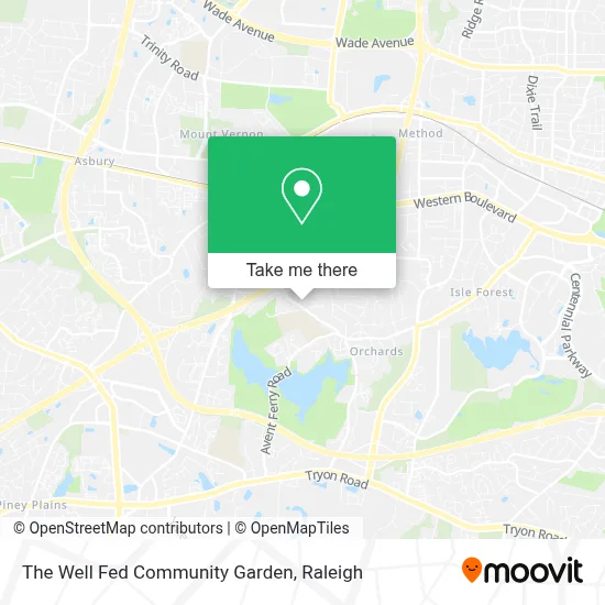 The Well Fed Community Garden map