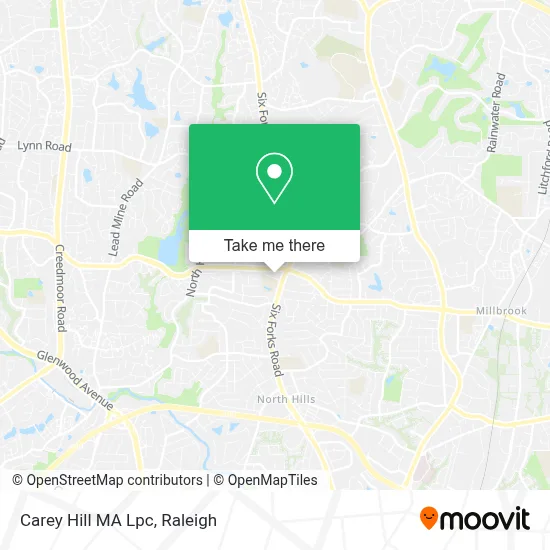 Carey Hill MA Lpc map