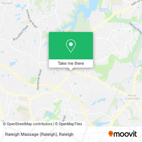 Raleigh Massage map