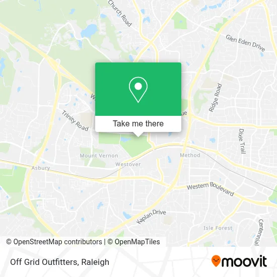 Off Grid Outfitters map