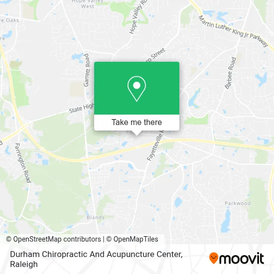 Durham Chiropractic And Acupuncture Center map