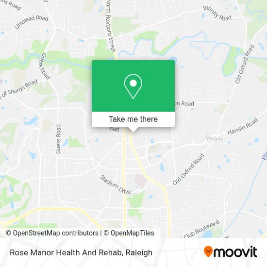 Rose Manor Health And Rehab map