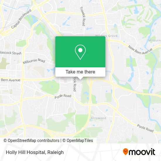 Holly Hill Hospital map