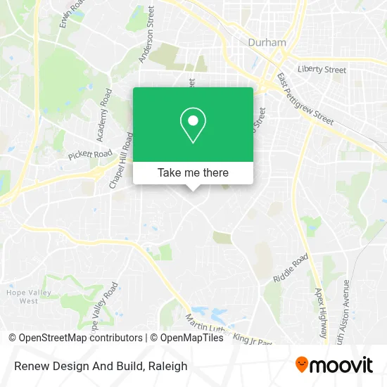 Renew Design And Build map