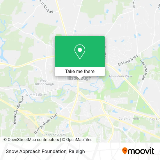 Snow Approach Foundation map