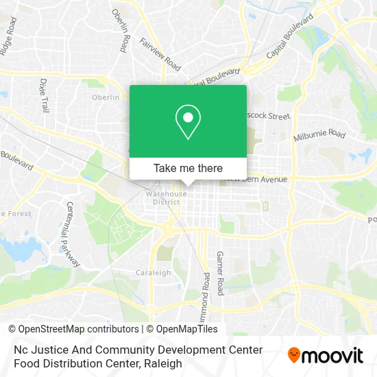Nc Justice And Community Development Center Food Distribution Center map
