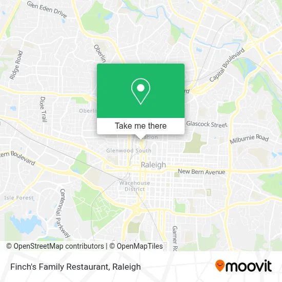 Finch's Family Restaurant map