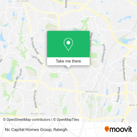 Nc Capital Homes Group map