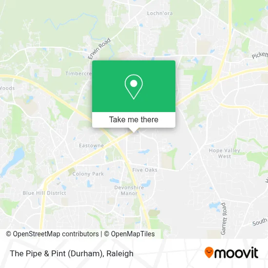 The Pipe & Pint (Durham) map