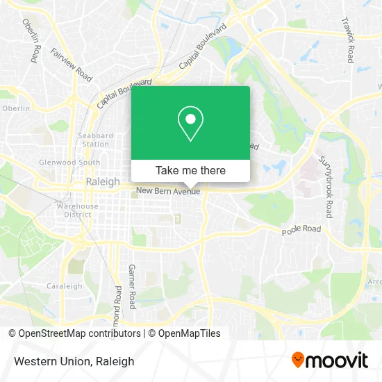 Western Union map
