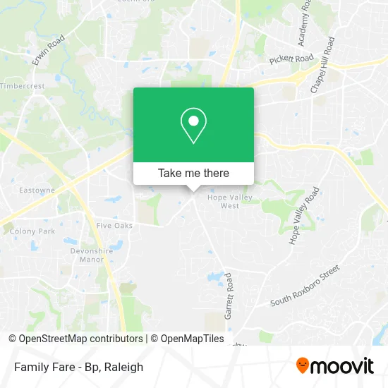 Family Fare - Bp map