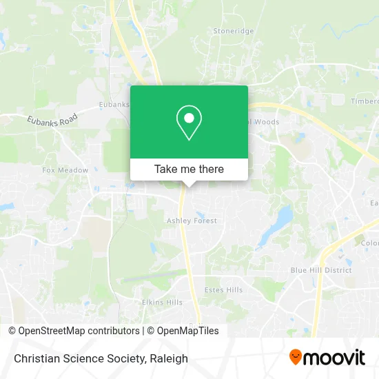 Christian Science Society map