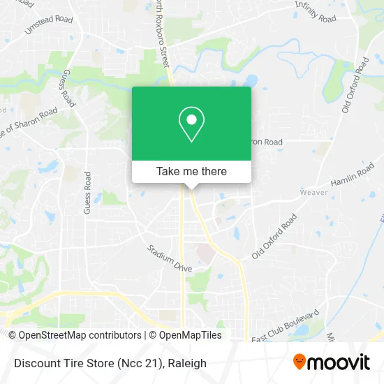 Discount Tire Store (Ncc 21) map