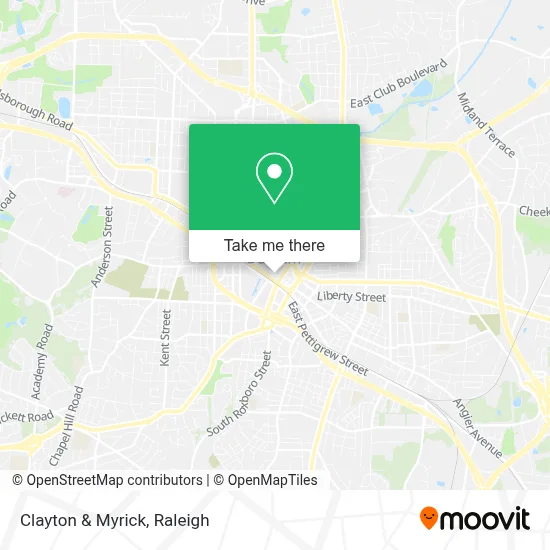 Clayton & Myrick map