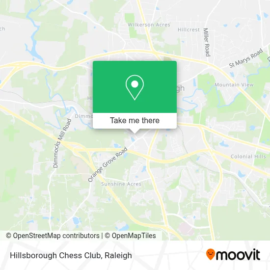 Hillsborough Chess Club map