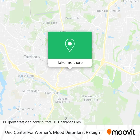 Unc Center For Women's Mood Disorders map