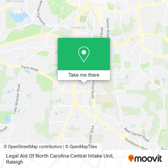 Legal Aid Of North Carolina-Central Intake Unit map