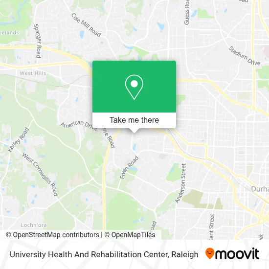 University Health And Rehabilitation Center map