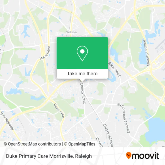Duke Primary Care Morrisville map