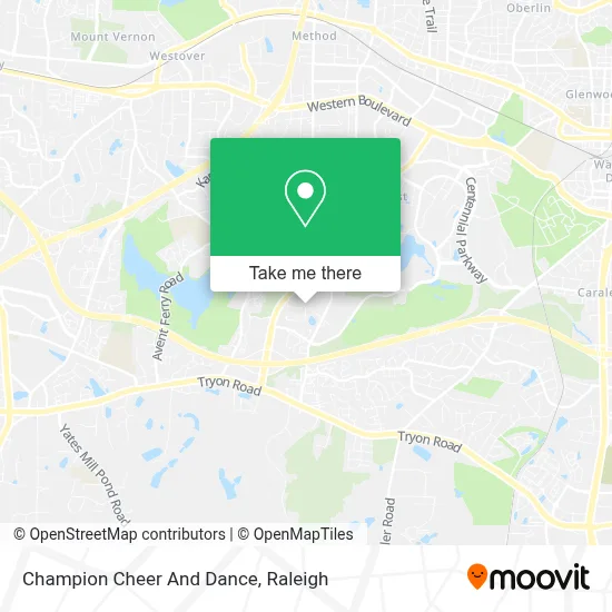 Champion Cheer And Dance map