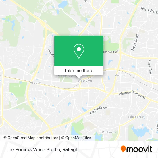 The Poniros Voice Studio map