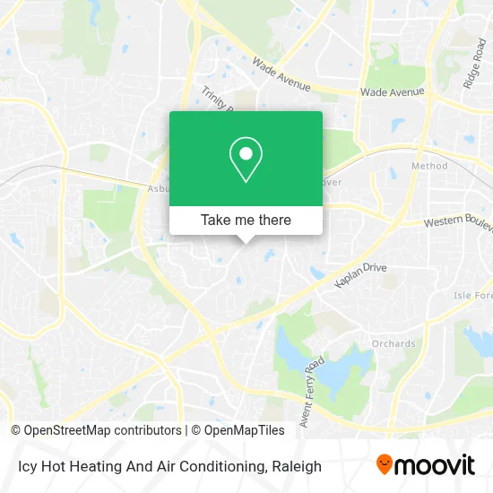 Icy Hot Heating And Air Conditioning map