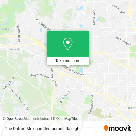 The Patron Mexican Restaurant map