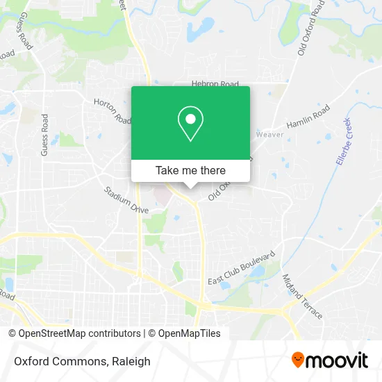 Oxford Commons map