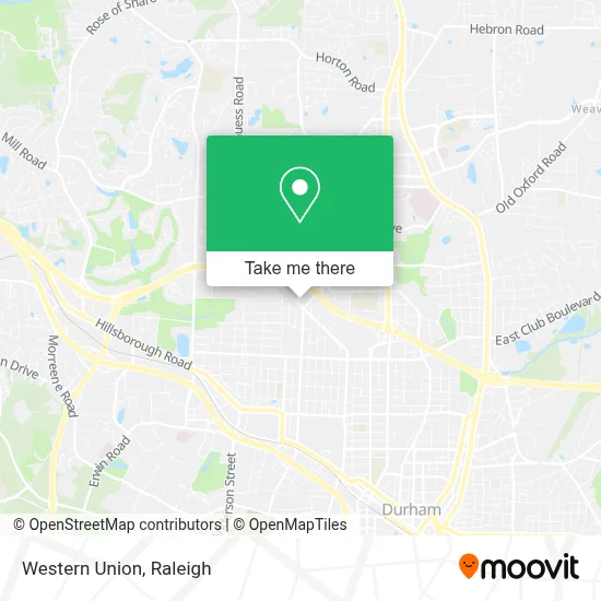 Western Union map