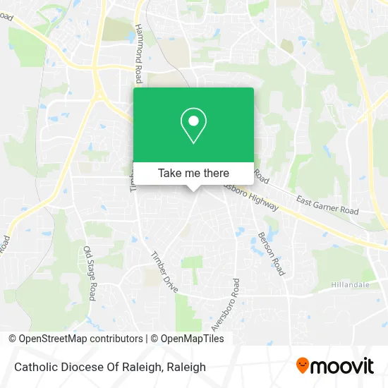 Catholic Diocese Of Raleigh map