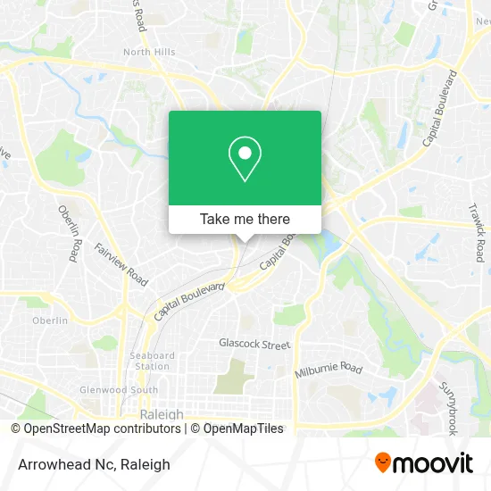 Arrowhead Nc map