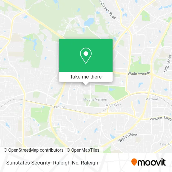 Sunstates Security- Raleigh Nc map