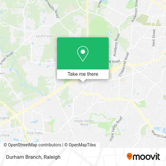 Durham Branch map