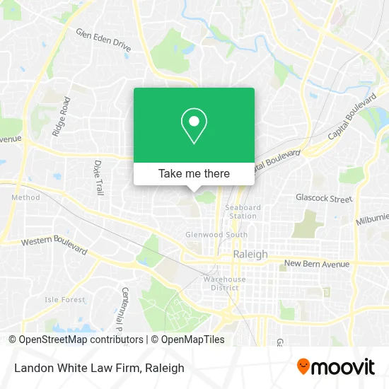 Landon White Law Firm map