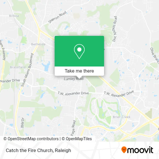 Catch the Fire Church map