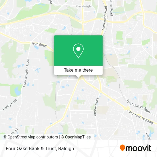 Four Oaks Bank & Trust map