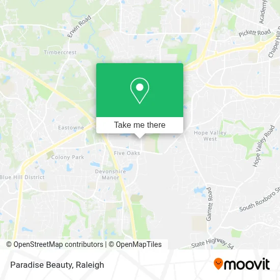 Paradise Beauty map