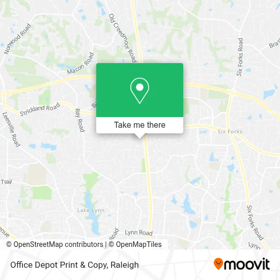 Office Depot Print & Copy map