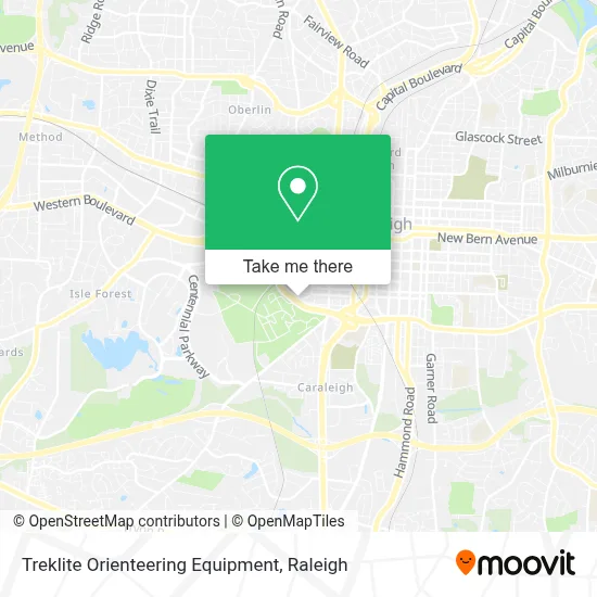 Treklite Orienteering Equipment map