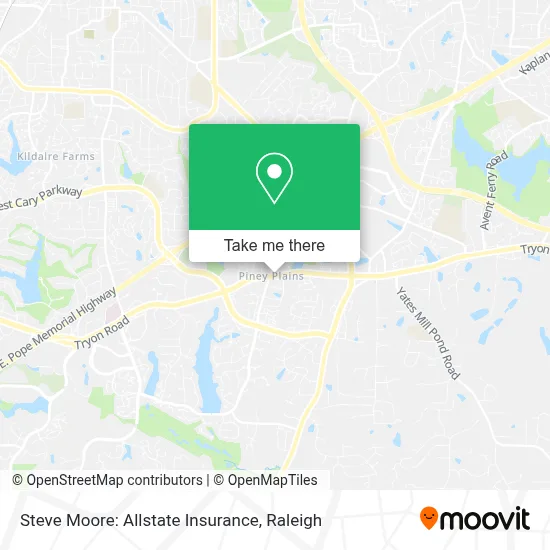 Steve Moore: Allstate Insurance map