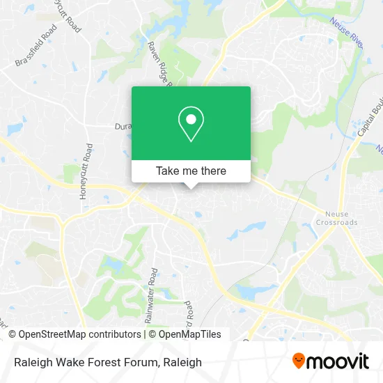Raleigh Wake Forest Forum map
