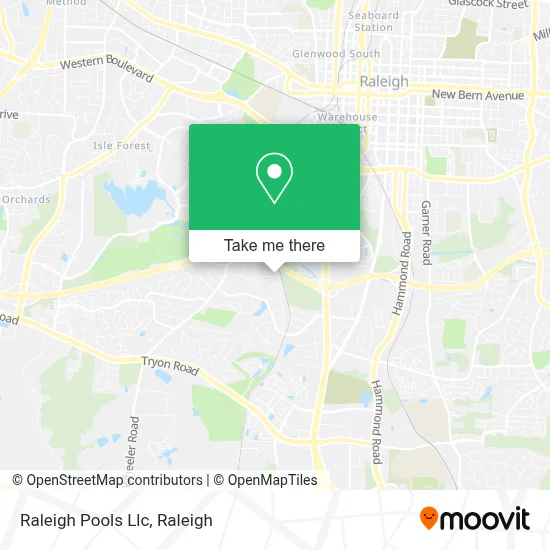 Raleigh Pools Llc map