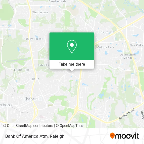Bank Of America Atm map