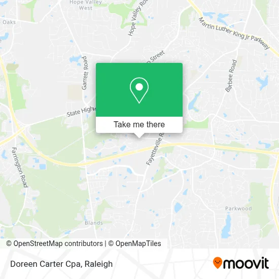 Doreen Carter Cpa map